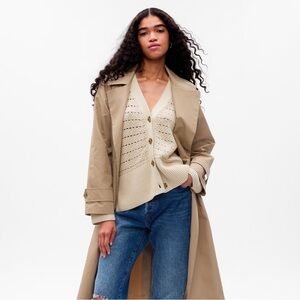 GAP Split-Hem Crochet Cardigan, NWT